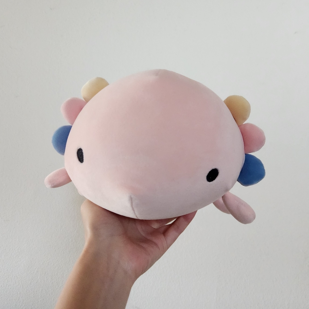 Marsh* mallow aquamie cute pink axolotl plush